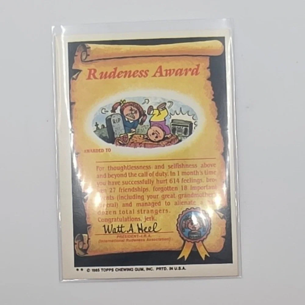 Topps Garbage Pail Kids OS2 Live Mike Pink Good 53b